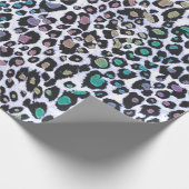 Papier Cadeau Miroiter l'empreinte de léopard multicolore (Coin)