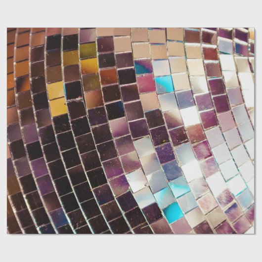 Papier Cadeau Mirror Disco Ball (Plat)