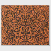 Papier Cadeau Mirrors's Acorns et feuilles de chêne & motifs flo (Plat)