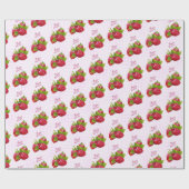 Papier Cadeau Mise en conserve de fruits de framboise (Plat)