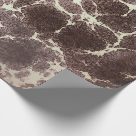 Papier Cadeau MiSiècle MODern Giraffe Élégant Motif de lave (Coin)