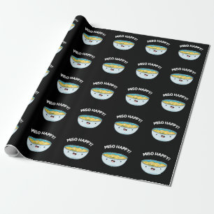 Papier Cadeau Miso Happy Funny Soup Pun Dark BG