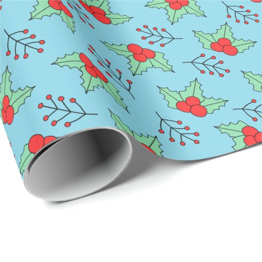 Papier Cadeau Mistletoe (Coin rond)