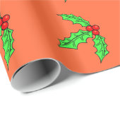 Papier Cadeau Mistletoe (Coin rond)