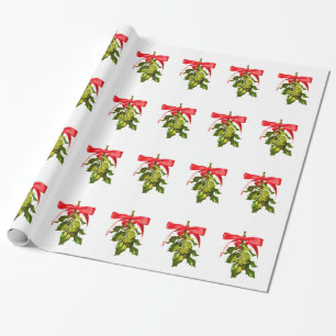 Papier Cadeau mistletoe