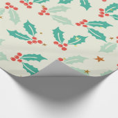 Papier Cadeau Mistletoe de Noël (Coin)
