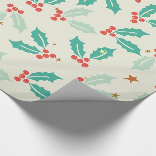 Papier Cadeau Mistletoe de Noël (Coin)