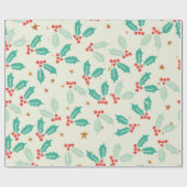Papier Cadeau Mistletoe de Noël (Plat)