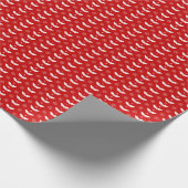 Papier Cadeau Mistletoe de Noël et Motif de flocon de neige (Coin)