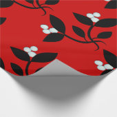 Papier Cadeau Mistletoe rouge (Coin)