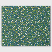 Papier Cadeau Mistletoe vert (Plat)