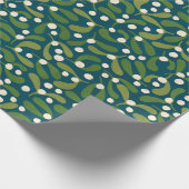 Papier Cadeau Mistletoe vert (Coin)
