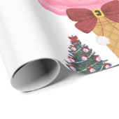 Papier Cadeau Mistletoe Wrapping paper (Coin rond)