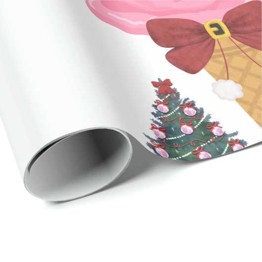 Papier Cadeau Mistletoe Wrapping paper (Coin rond)