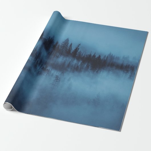 PAPIER CADEAU MISTY PINE FOREST (Déroulé)