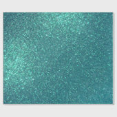 Papier Cadeau Mitter Chic Elegant Teal Blue Sparkly (Plat)