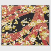 Papier Cadeau Mix floral Kimono Motif (Plat)
