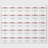Papier Cadeau Mme et Mme Two Brides Mariage (Plat)