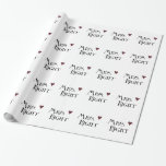 Papier Cadeau Mme Right<br><div class="desc">Madame la femme droite relations typographie avec le coeur</div>