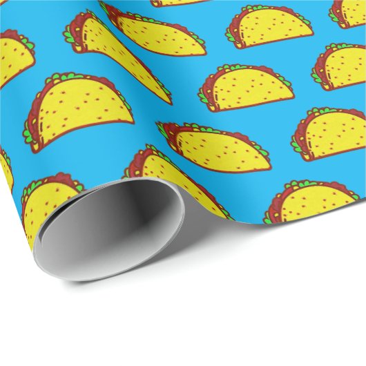 Papier Cadeau Mmmm Tacos ! (Coin rond)