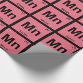 Papier Cadeau Mn - Minos Symbole de tableau périodique de chimie (Coin)