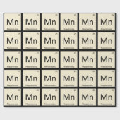 Papier Cadeau Mn - Tableau périodique de la chimie des sédiments (Plat)