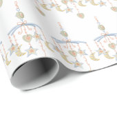 Papier Cadeau Mobile bébé doux (Coin rond)