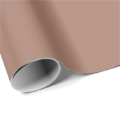 Papier Cadeau mocha mousse couleur tendance (Coin rond)