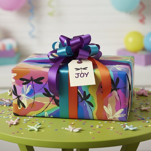 Papier Cadeau Mod libellules