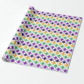 Papier Cadeau Mod Mardi Gras Points (Déroulé)