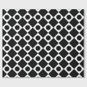 Papier Cadeau Mod Retro 60's Noir (Plat)
