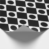 Papier Cadeau Mod Retro 60's Noir (Coin)