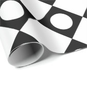 Papier Cadeau Mod Retro 60's White (Coin rond)