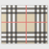 Papier Cadeau Mode géométrique écossaise motif (Plat)