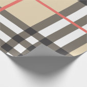 Papier Cadeau Mode géométrique écossaise motif (Coin)