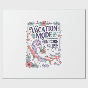 Papier Cadeau Mode Vacances Licorne Édition Licorne Application
