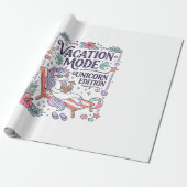 Papier Cadeau Mode Vacances Licorne Édition Licorne Application (Déroulé)