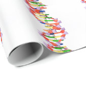 Papier Cadeau Modèle artificiel d'ADN (Coin rond)