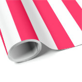 Papier Cadeau Modèle classique de Noël blanc rouge (Coin rond)