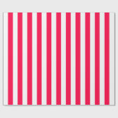 Papier Cadeau Modèle classique de Noël blanc rouge (Plat)
