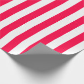 Papier Cadeau Modèle classique de Noël blanc rouge (Coin)