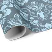 Papier Cadeau Modèle Damas (Coin rond)