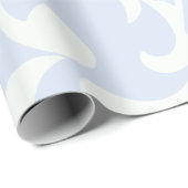 Papier Cadeau Modèle Damas, Damas bleu, Damas français (Coin rond)