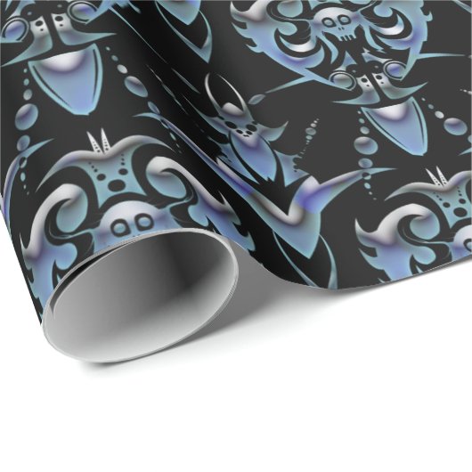 Papier Cadeau Modèle Damask (Coin rond)