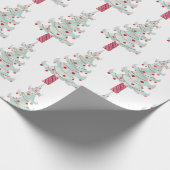 Papier Cadeau Modèle d'arbre de Noël simple (Coin)