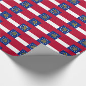 Papier Cadeau Modèle de bannière de Géorgie (Coin)