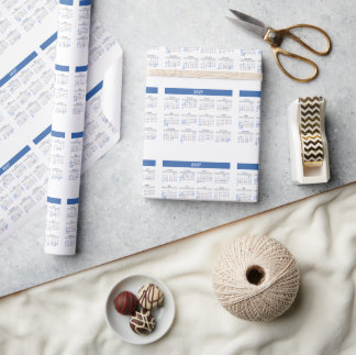 Papier Cadeau Modèle de calendrier mensuel 2027