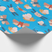 Papier Cadeau Modèle de chats d'ange mignon (Coin)