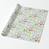 Papier Cadeau Modèle de citation du Grinch (Déroulé)