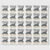 Papier Cadeau Modèle de dépendance ferroviaire Hobbyiste ferrovi (Plat)